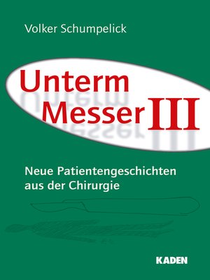cover image of Unterm Messer III